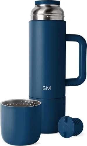 Vista 8 de Simple Modern Botella de Bebida Caliente Aislada de 36oz con 2 Tazas Termo de Café de Viaje para Bebidas Calientes Tapa de Girar y Verter