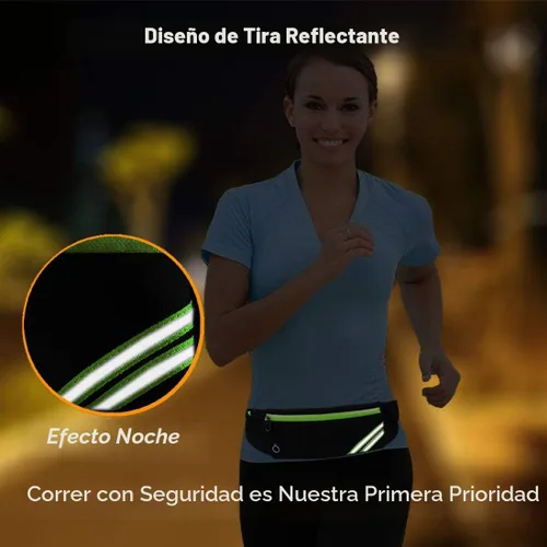 Vista 5 de AIKENDO Cinturón Riñonera para Correr, Bolsa de Cintura, Riñonera de Entrenamiento, Cinturón de Bolsillo para Trotar sin Rebotes – Portador de Negro