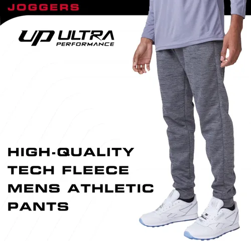 Vista 4 de Ultra Performance 3 Pack Mens Joggers Mens Athletic Sweatpants with Pockets for Men, Small - 3X