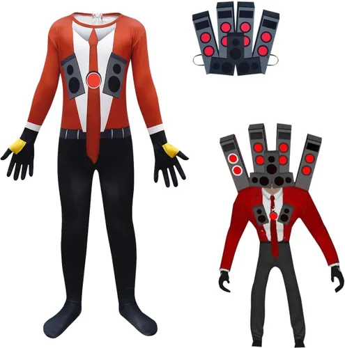 Vista 3 de MLKIN Halloween Cosplay Costumes for Boy Cartoon Graphic Costume