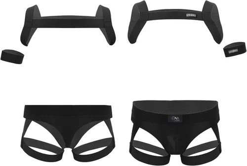 Vista 8 de Jockstrap Lucha Sencillo Bolsa Hebilla Bolsa Leotardo Ropa Interior Arnés Monos