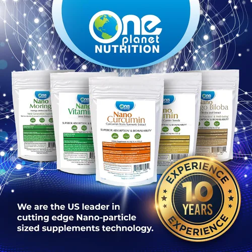 Vista 4 de One Planet Nutrition Nano Amla Polvo de 8 onzas (227 porciones), extracto de fruta Amla, alto en vitamina C para la producción de colágeno y apoyo