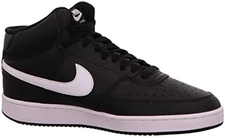 Vista 6 de Nike Tenis Court Vision Mid para mujer, NegroBlanco, 7