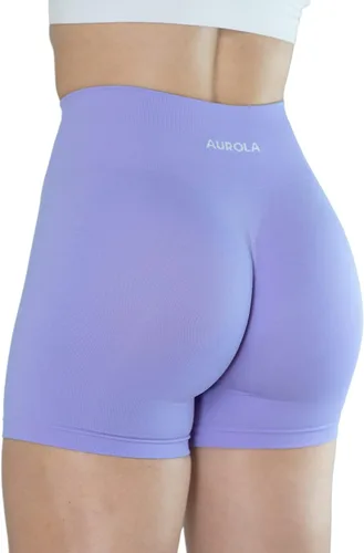 Vista 7 de AUROLA Dream Collection - Pantalones cortos de entrenamiento para mujer, sin costuras, suaves, de cintura alta, pantalones cortos de gimnasio