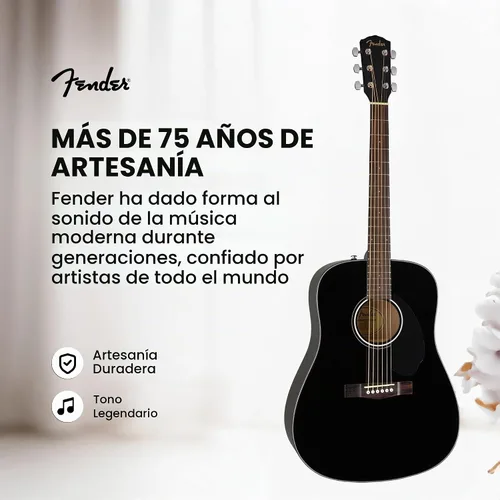 Vista 9 de Conjuntos de guitarras acústicas Fender CD-60.