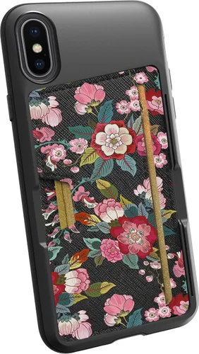 Vista 14 de Smartish Funda tipo cartera para iPhone 11 Pro - Wallet Slayer Vol. 2 [soporte protector delgado] tarjetero (seda) - Black Tie Affair