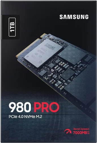 Vista 3 de Samsung 980 PRO SSD 1TB PCIe 4.0 NVMe Gen 4 Tarjeta de Memoria de Unidad de Estado Sólido Interna para Videojuegos M.2, Velocidad Máxima, Control