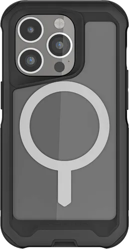 Vista 23 de Ghostek ATOMIC - Funda delgada para Galaxy S21 con parachoques de metal de aluminio y diseño trasero transparente, protección resistente que absorbe