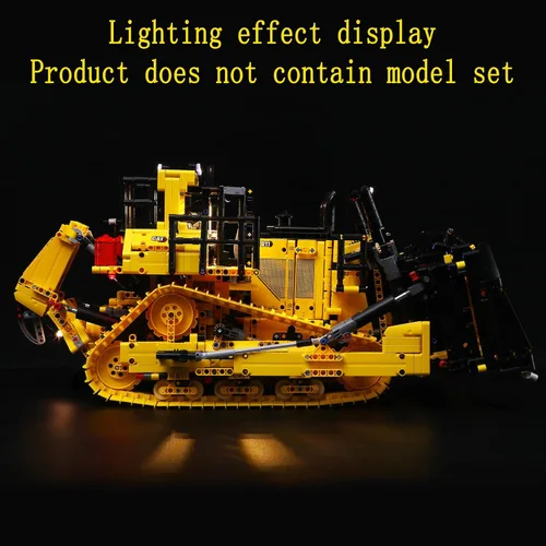 Vista 5 de GEAMENT Kit de luces LED compatible con Lego Cat D11 niveladora controlada por aplicación – para el juego de modelos Technic 42131