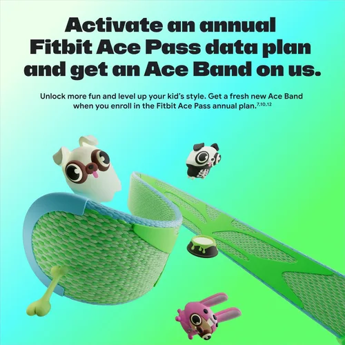 Vista 2 de Fitbit Google Ace LTE - Reloj inteligente para niños con llamadas, mensajes, GPS y juegos basados en actividades, se requiere plan de datos Ace Pass