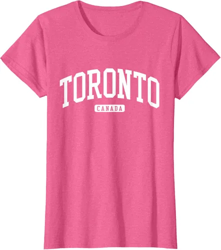 Vista 86 de Camiseta estilo universitario de Toronto Canada, Negro