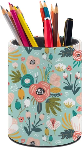 Vista 46 de Organizador de lápices con diseño de bandera de Estados Unidos, lindo portalápices, taza de lápices para escritorio, soporte para brochas