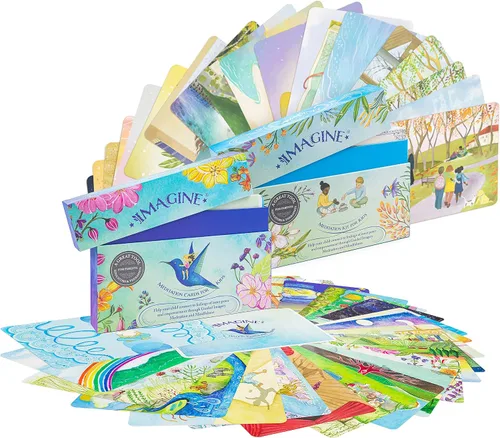 Vista 2 de Imagine Tarjetas de meditación + paquete de kit