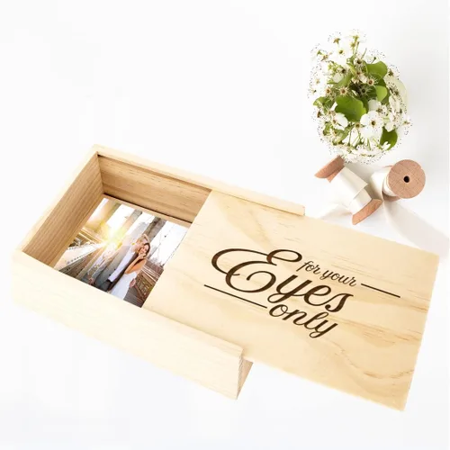 Vista 8 de Koyal Wholesale Caja de recuerdo grabada para álbum de fotos de boudoir solo para tus ojos, regalo de despedida de soltera para novia futura boda