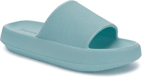 Vista 9 de Joomra - Sandalias acolchadas tipo pantuflas para mujeres y hombres, antideslizantes, de secado rápido, sandalias para baño, con suela gruesa