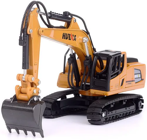Vista 3 de Gemini&Genius Juguete de vehículo de construcción de excavadora con orugas 1:60 Excavadora