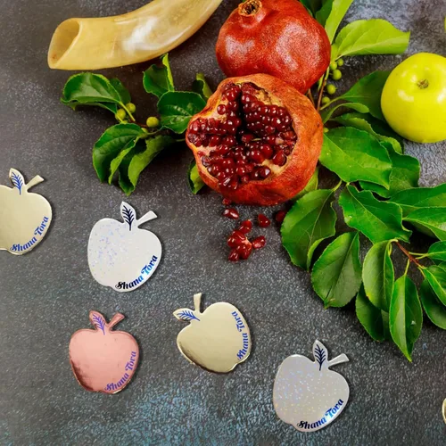 Vista 3 de Rite Lite Shana Tova Table Scatters Rosh Hashanah Decoraciones estilo confeti rellenos de centro de mesa de Año Nuevo, regalos de fiesta para ella