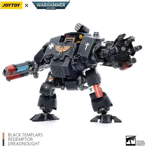Vista 5 de Joytoy Warhammer 40K 1/18 Figuras de acción Joy Toy Mecha Black Templars Redemptor Dreadnought