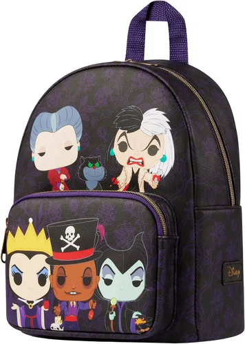Vista 2 de Loungefly Funko Pop! Disney: Mochila de villanos de Disney