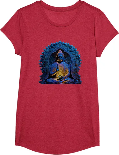 Vista 46 de Estatua de Buda Yoga Budismo Zen Buddhism Meditation T-Shirt Negro