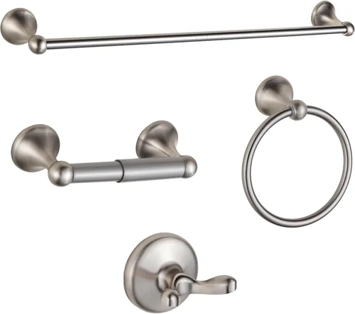 Vista 10 de BGL Juego de Herrajes de Baño de Níquel Cepillado Ajustables Expandibles Barras para Toallas de Baño Juego de Accesorios de Baño Toalleros 8 Piezas