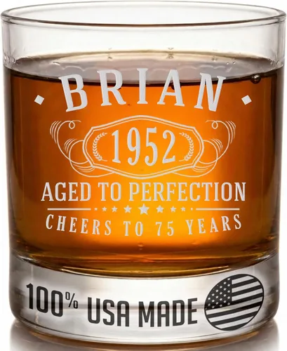 Vista 23 de Vintage 2005 Grabado 11oz Whisky Glass 21st Birthday Regalos para él ella 2-Claro