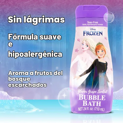 Vista 2 de Baño de burbujas Frozen de Disney, 24 onzas (24.0 fl oz)