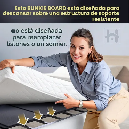 Vista 8 de Golden Home Essentials - Tablas de cama resistentes de 58 pulgadas x 80 pulgadas para cama tamaño Queen, tabla de cama extra resistente
