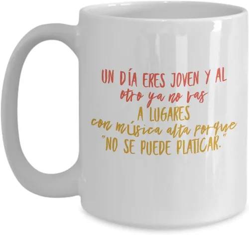 Vista 4 de Taza de Cafe Lugares Vaso, taza café divertidas, tazas personalizadas, taza de café inspiradoras, taza con mensajes positivos., 11onza, Negro