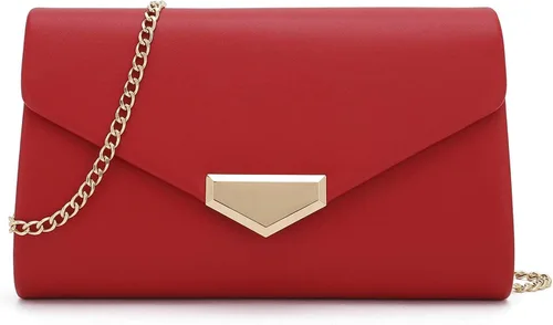 Vista 14 de CHARMING TAILOR Bolso de embrague de PU para mujer, bolso de mano elegante para ocasiones especiales