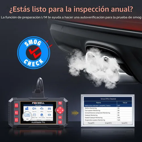Vista 9 de Transmisión del ABS SRS del escáner NT604 Elite OBD2 del escáner del coche de FOXWELL Check Engine Code Reader for Cars and Trucks, Diagnostic