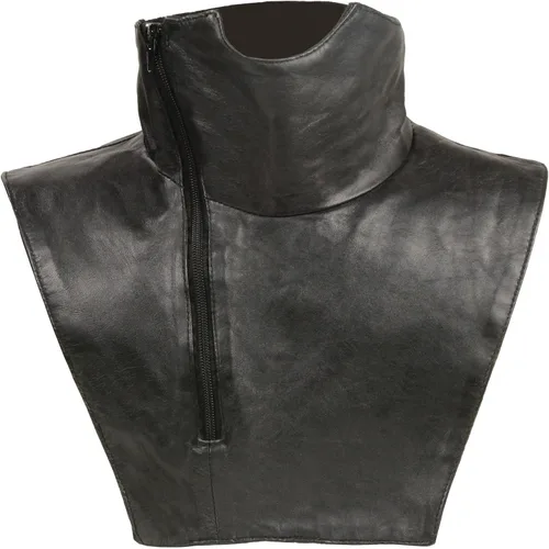 Vista 2 de Milwaukee Leather SH165 - Calentador de cuello de piel de primera calidad, unisex, con forro polar