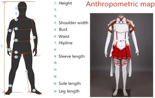 Vista 2 de Disfraz de cosplay de Asuna para mujer, talla estadounidense, color blanco