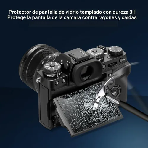 Vista 6 de kinokoo Paquete de 3 protectores de pantalla para cámara Fujifilm X-M5 X-E5