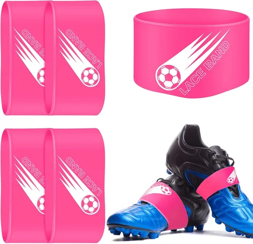 Vista 10 de Patelai 4 piezas de cubierta de cordón para tacos de fútbol, banda de zapato de fútbol, cubierta de zapato de fútbol, bandas de taco de fútbol