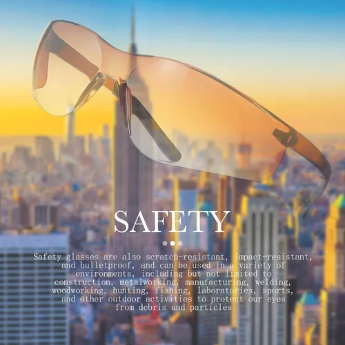 Vista 5 de Queekay 24 pares de gafas de seguridad unisex anti arañazos gafas protectoras resistentes a los impactos