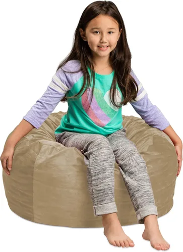 Vista 8 de Saco de sofá – Puff de felpa ultra suave para niños, con espuma viscoelástica y funda de micro-gamuza, mueble rellenos de espuma y accesorios