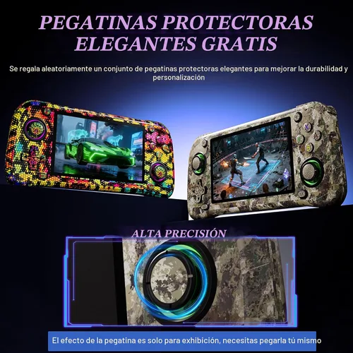 Vista 2 de Consola de juegos portátil retro G28 – más de 20,000 juegos retro precargados, pantalla IPS de 4.3 pulgadas, 64 GB expandible, consola