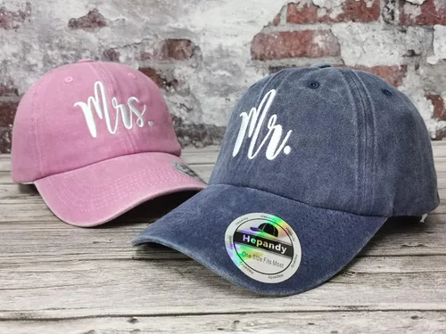 Vista 78 de Hepandy Mr Mrs Mom Dad Captain First Mate Mama and Mini Sombreros de béisbol