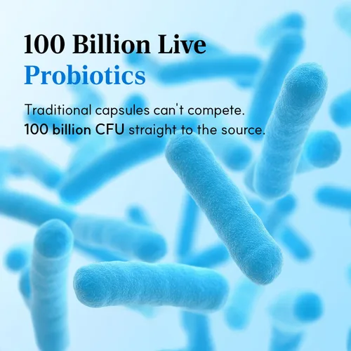 Vista 3 de LACTOMEDI Probióticos femeninos en polvo en polvo Probióticos vaginales en polvo Cuidado de infecciones por levaduras 100 mil millones de UFC
