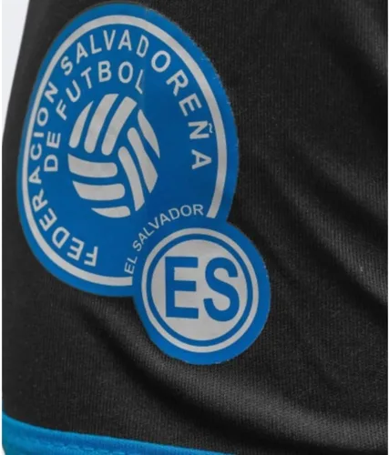 Vista 2 de Umbro Camiseta de manga corta El Salvador 18/19 para hombre, color negro/azul, talla S