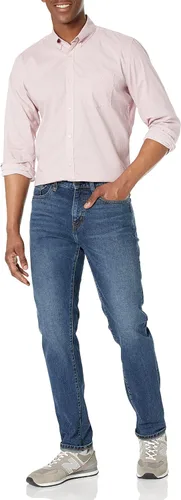 Vista 4 de GAP Camisa de manga larga con botones y popelina elástica para hombre, Floral blanco malva