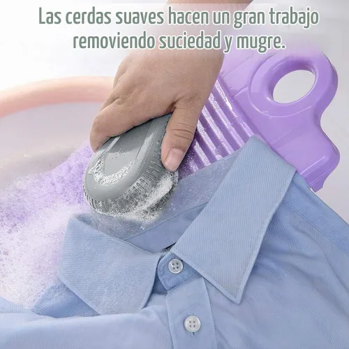 Vista 2 de Cepillo de limpieza para alfombras de lavandería, cepillo de limpieza de alfombras, cepillo de lavandería para manchas en la ropa, cepillos