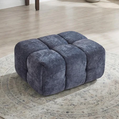 Vista 8 de Sofá de dos plazas seccional modular sin armazón de 78.7 pulgadas, sofá nube capitoné con asiento profundo, sofá de chenilla para sala de estar