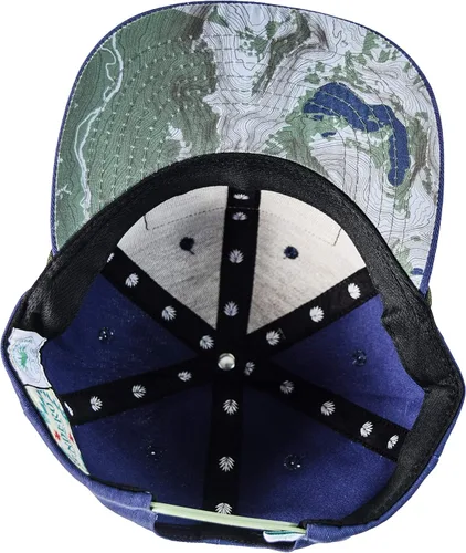 Vista 5 de Sendero Provisions Co Glacier National Park - Gorra ajustable color azul oscuro