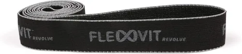Vista 5 de FLEXVIT Banda giratoria (40 pulgadas de longitud) - Banda de resistencia de tela de grado profesional - Banda de ejercicio de comodidad superior