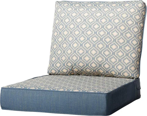 Vista 12 de Quality Outdoor Living - Cojín profundo para asiento y respaldo, 23 x 26 pulgadas, menta