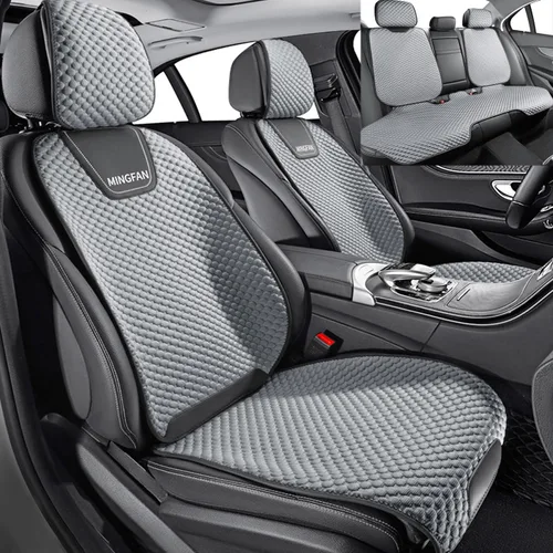 Vista 11 de Fundas de asiento de automóvil para Ford Mustang Mach-E, cojines de asiento transpirables, cómodos protectores de asiento delanteros y traseros de 5
