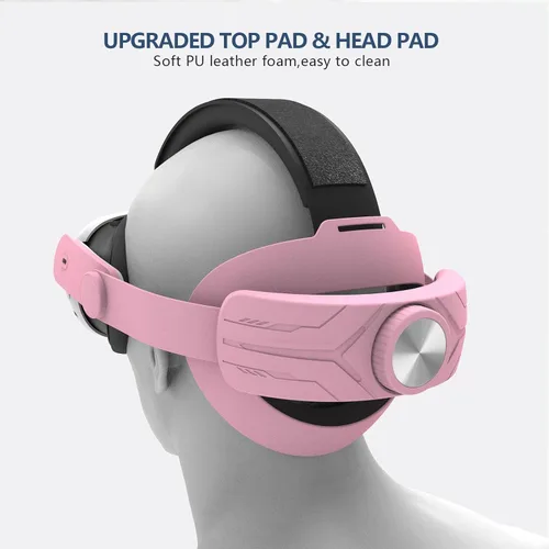 Vista 7 de Comfort Head Strap for Oculus Quest 3, MTomatoVR Lightweight Replacement Strap VR Accessaries, Reduce Face Pressure Comfortable Convenient Flip