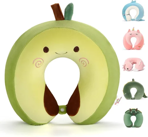 Vista 15 de Almohada de cuello de viaje de espuma viscoelástica para adolescentes y Pingüino